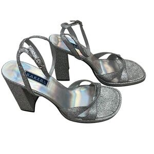 Bakers Vintage VAL sparkle strappy heels women's 10